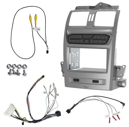 Aerpro FP9750SK - Dash Kit Double Din Silver for Ford Falcon BA-BF & Territory SX-SY